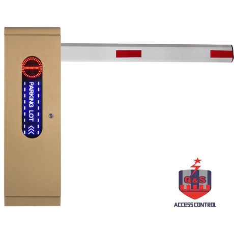 HBF01 6S 4-6M AC Traffic LED Light Cabinet Straight Arm Boom Barrier 