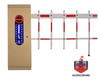 HBF11-2F4.5 4S DC 24V 4.5M LED Traffic Light Cabinet Two Fence Arm Boom Barrier 
